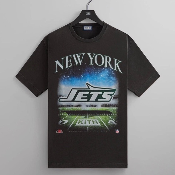 Kith Other - Kith & '47 for the NFL: New York Jets Vintage Tee Black T-Shirt Men’s Size Large